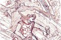 Rocke Raccoon fan art sketch 7