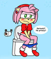 Amy Toilet Time (Request) by kaokaoarts