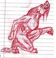 Red werewolf  by Brownsugar