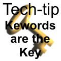 Keywords are the key to having your work seen by JRWenzel