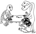 KT, Sefo & Berlinda playing poker, by ???