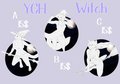  Auction YCH - three poses, three witches, three characters
