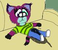 Relaxing on the Couch (Maxythefoxcub)