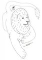 Lion lineart -2