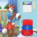 Time for Foxy to start potty training by abdl86