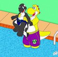 Lilphin's Pooltime BY Brendanroo (colored by Sindrake)