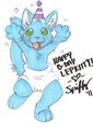 Crazy lil hyper kitty birthday gift art thingie majiger