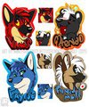 Simple badges by WinterSnoWolf