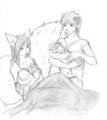 Fjel/Vala: young family by blackdragonsama