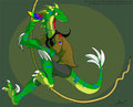 Ihuitl, lizard/raptor boy scout