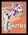 Skittles Conbadge by skittlespendragon