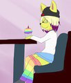 Kelly's Queer Birfdae Cupcake