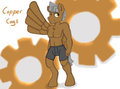 Copper Cogs, Anthro version. by CopperCogsPony