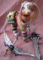 Final Fantasy XIII-2 Serah with Mog and weapons