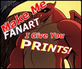 I <3 Fanart, Will give Prints! by WDragon
