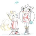Tails x Silvia :Holiday Comm: by BlueChika