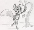 Fox(Vixen) and the Grapes by mousetache
