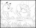 Skippy Skupple (Coloring Page) by Charrio