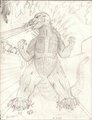 Godzilla-High School Drawing