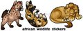 African Wildlife Sticker Designs by korrok