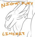 Night Fury Lineart by Syntex