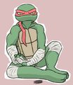 Raph - bandaged up